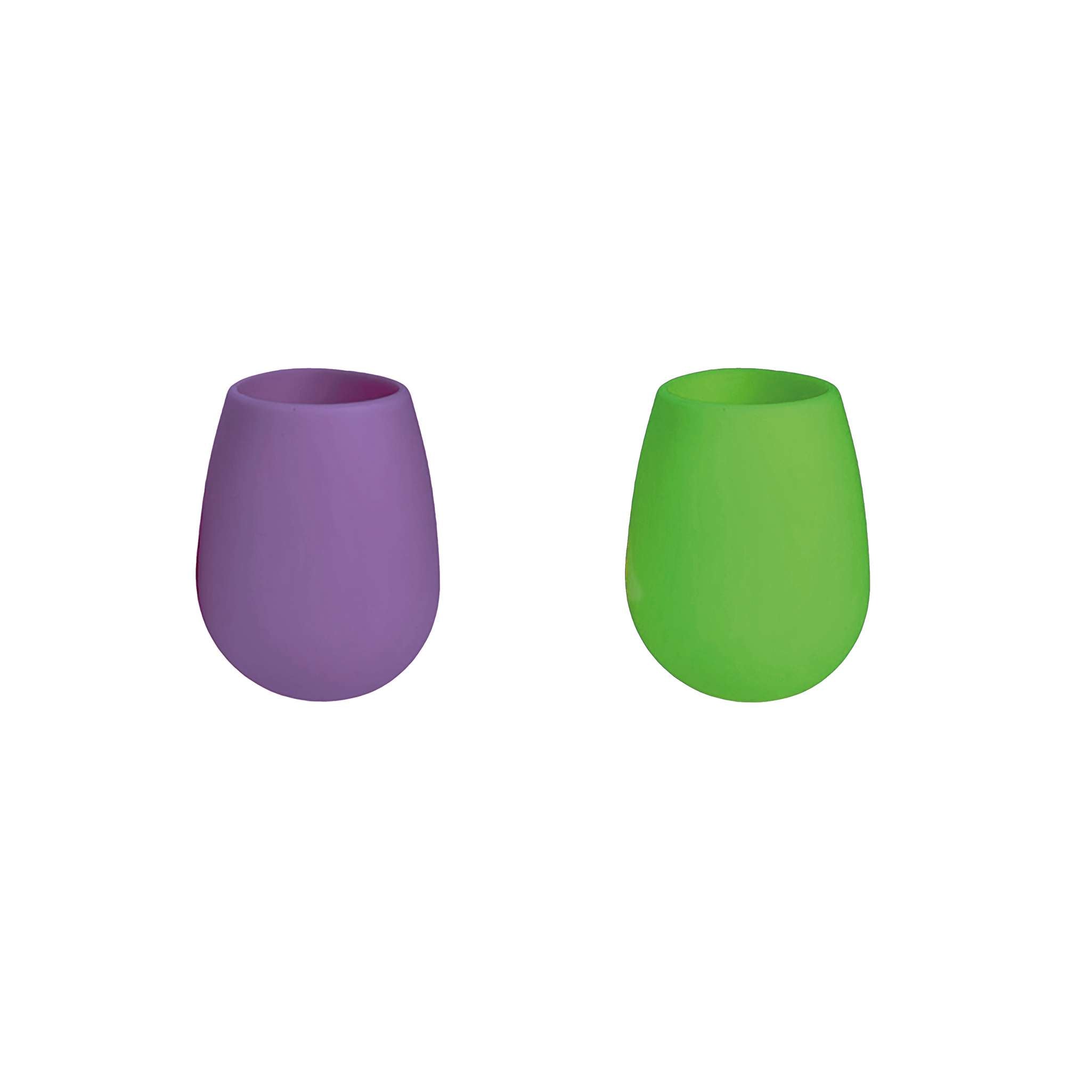 PORTER GREEN – FEGG WATER GLASSES 350ML IN SILICONE - VIOLETTE & VERT